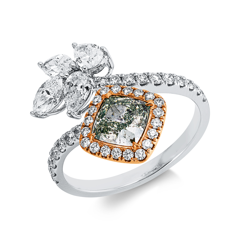 Farbiger Diamant Ring