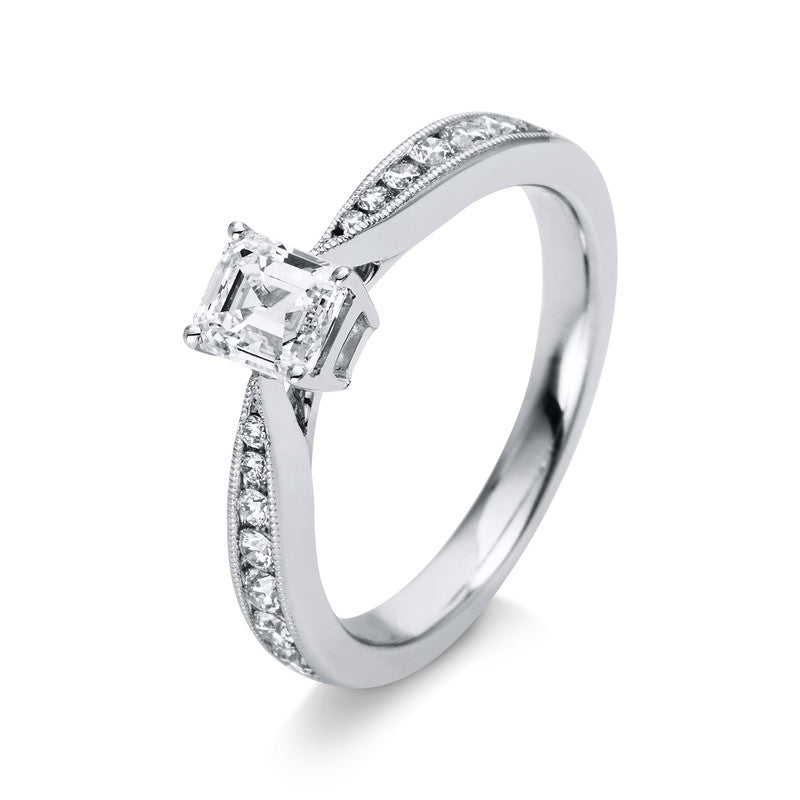 Solitaire mit Besatz Ring