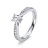 Solitaire mit Besatz Ring