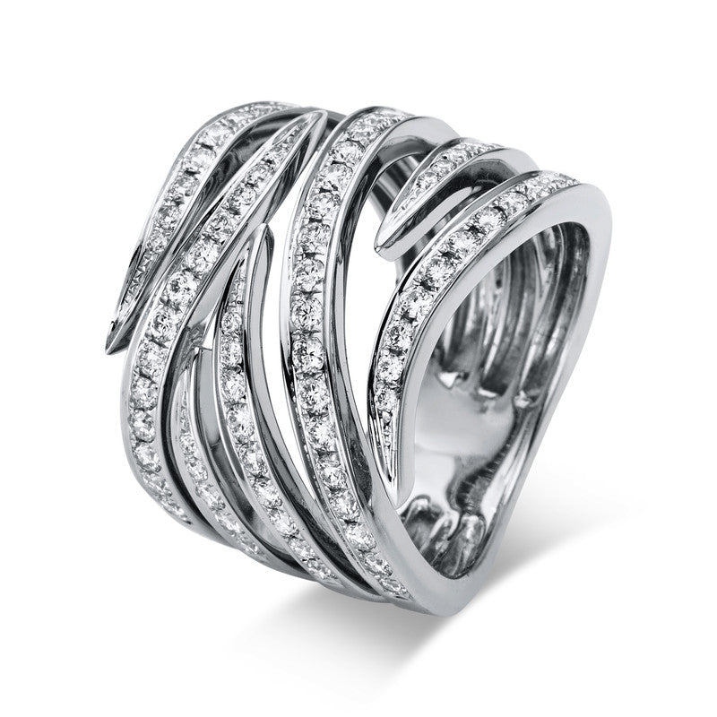 Mehrfachsteinbesatz Ring
