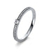 Solitaire mit Besatz Ring