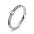 Solitaire mit Besatz Ring