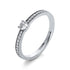 Solitaire mit Besatz Ring
