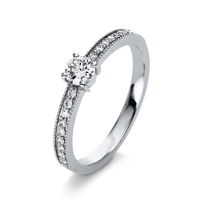 Solitaire mit Besatz Ring