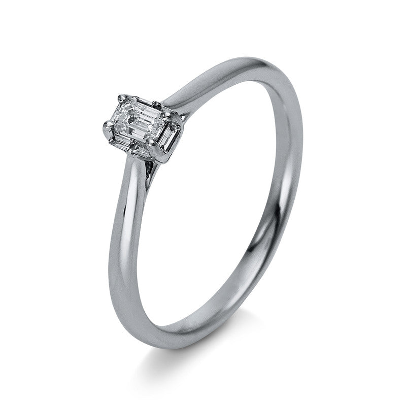 Solitaire mit Besatz Ring