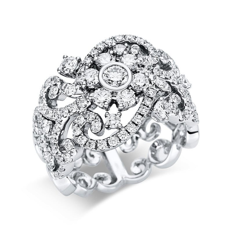 Mehrfachsteinbesatz Ring