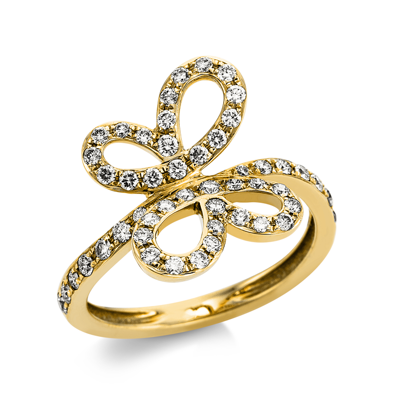 Mehrfachsteinbesatz Ring