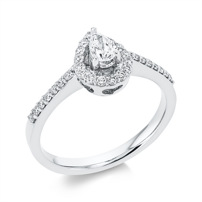 Solitaire mit Besatz Ring