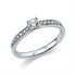 Solitaire mit Besatz Ring