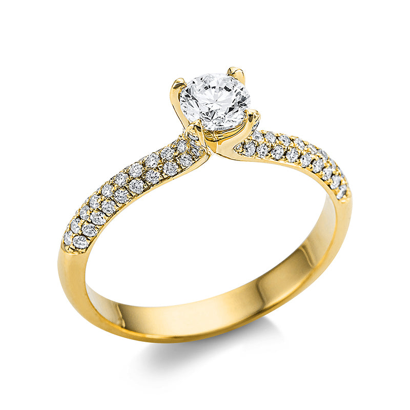 Solitaire mit Besatz Ring