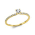 Solitaire mit Besatz Ring