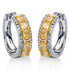 Farbiger Diamant Creolen