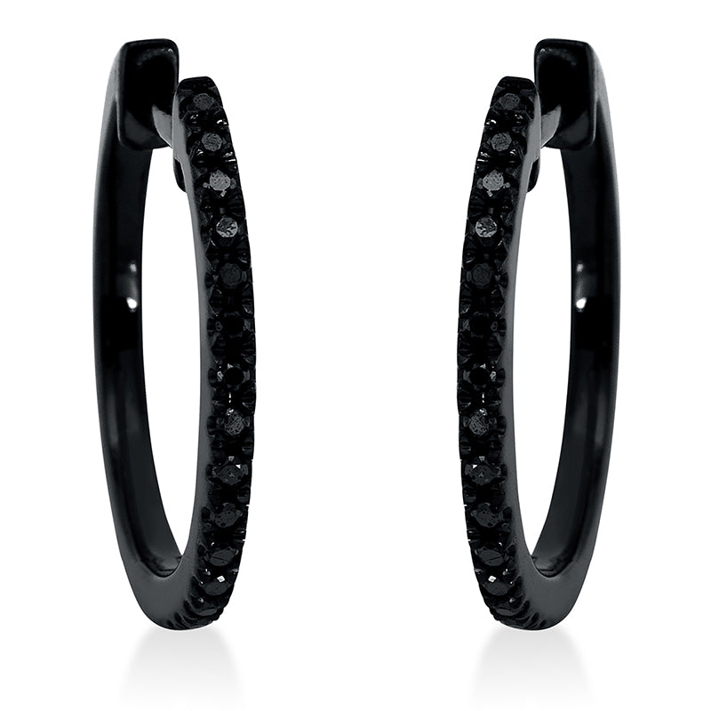 Farbiger Diamant Creolen
