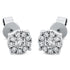 Solitaire mit Besatz Ohrstecker