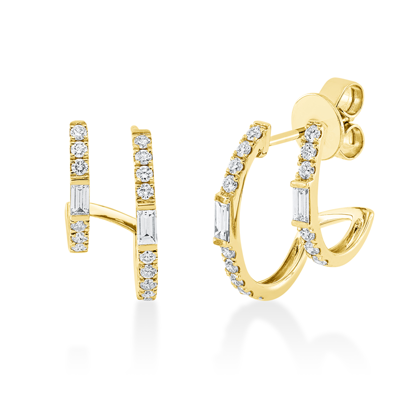 Baguette Ohrschmuck