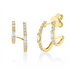 Baguette Ohrschmuck