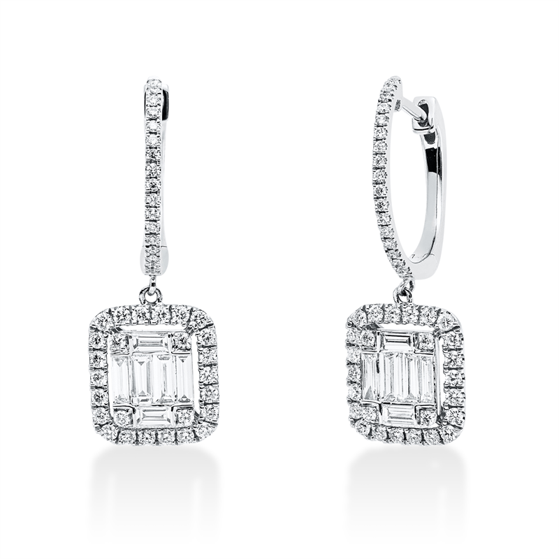 Baguette Illusion Ohrschmuck