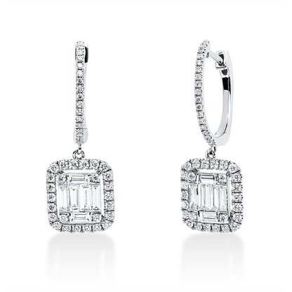 Baguette Illusion Ohrschmuck