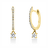 Solitaire mit Besatz Ohrschmuck