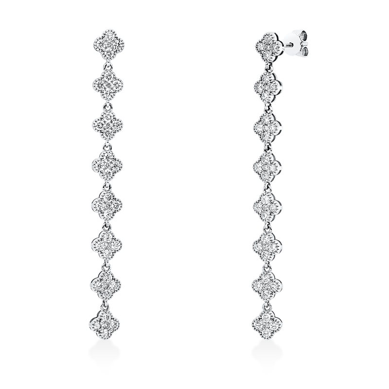 Mehrfachsteinbesatz Ohrschmuck