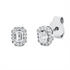 Solitaire mit Besatz Ohrstecker