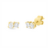 Solitaire mit Besatz Ohrstecker
