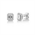 Solitaire mit Besatz Ohrstecker