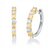 Farbiger Diamant Creolen