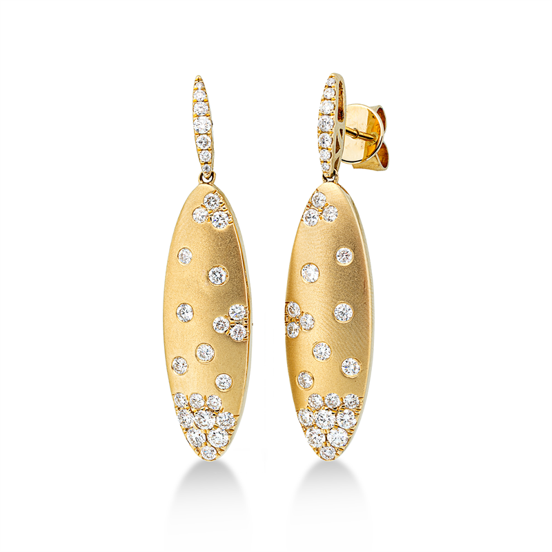 Mehrfachsteinbesatz Ohrschmuck