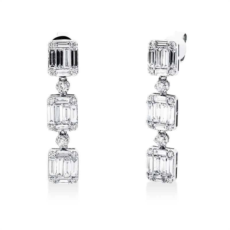 Baguette Illusion Ohrschmuck