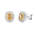 Farbiger Diamant Ohrstecker