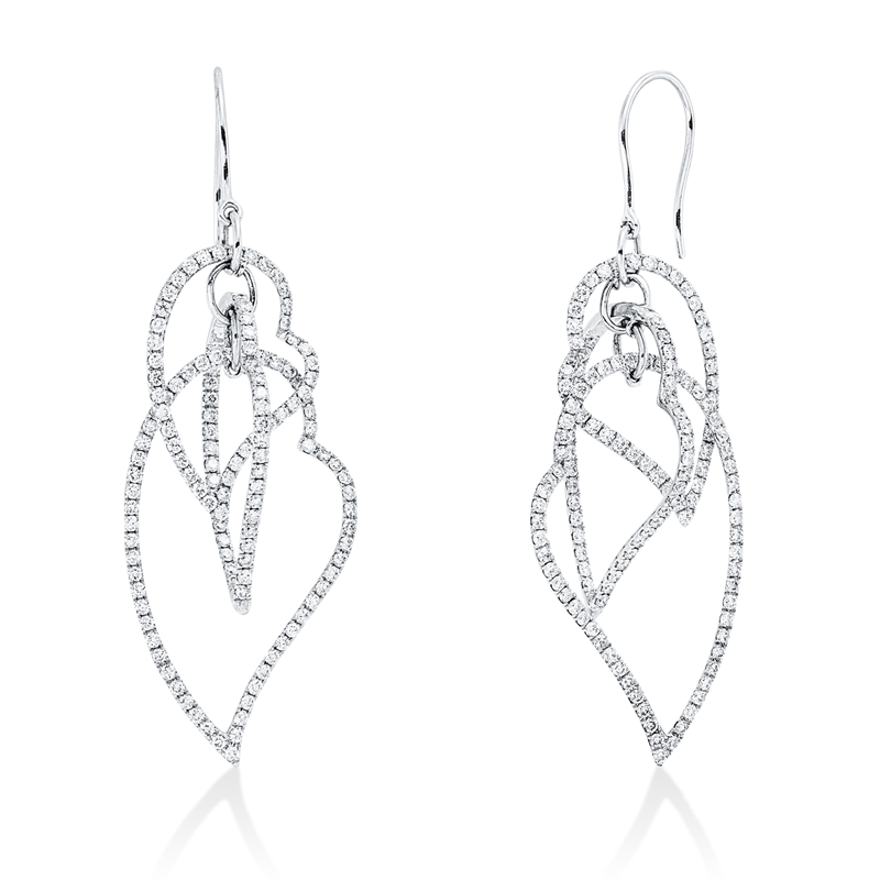 Mehrfachsteinbesatz Ohrschmuck