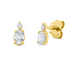 Solitaire mit Besatz Ohrstecker