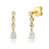 Solitaire mit Besatz Ohrschmuck