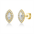 Solitaire mit Besatz Ohrstecker