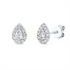 Solitaire mit Besatz Ohrstecker