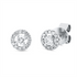 Solitaire mit Besatz Ohrstecker