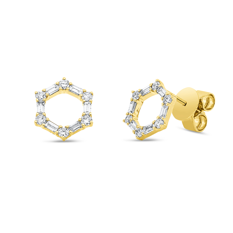 Baguette Ohrschmuck