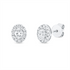 Solitaire mit Besatz Ohrstecker