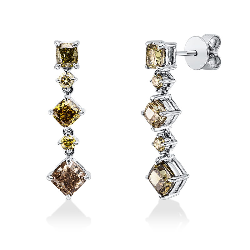 Farbiger Diamant Ohrschmuck