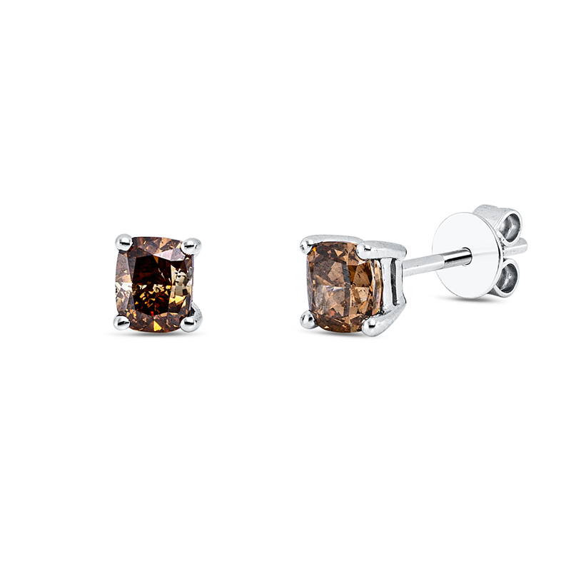 Farbiger Diamant Ohrstecker