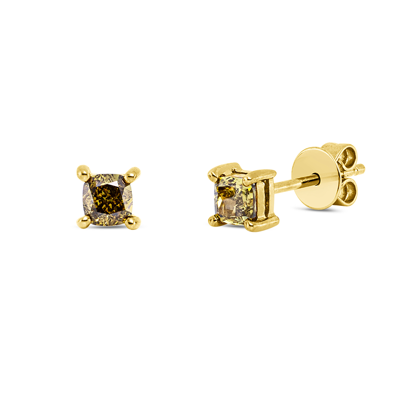 Farbiger Diamant Ohrstecker
