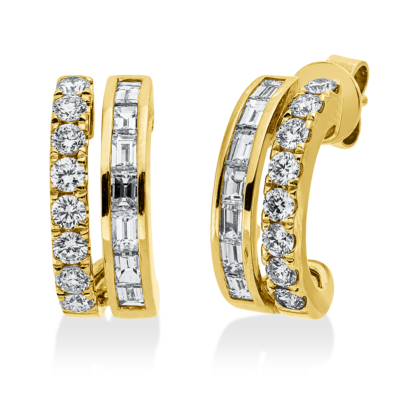 Baguette Ohrschmuck