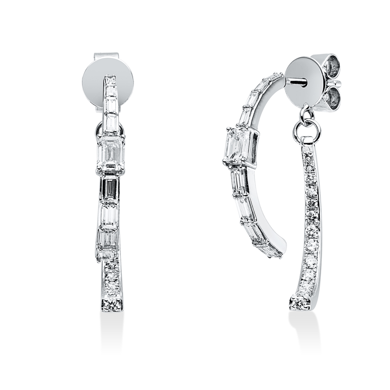 Mehrfachsteinbesatz Ohrschmuck