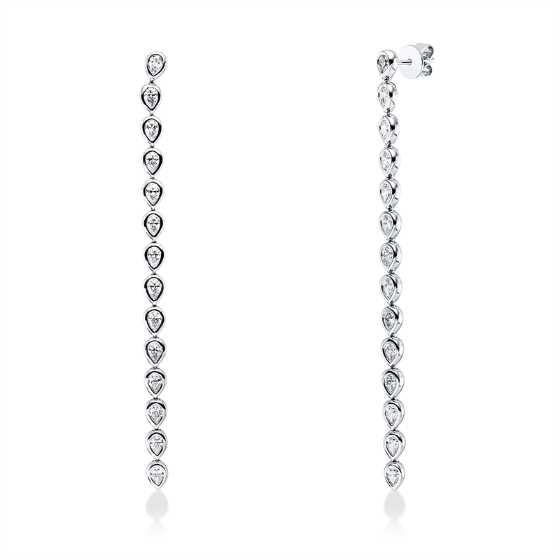 Mehrfachsteinbesatz Ohrschmuck