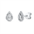 Solitaire mit Besatz Ohrstecker