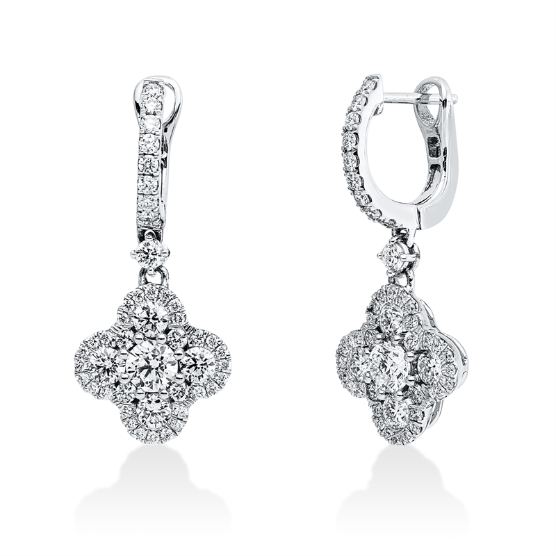 Mehrfachsteinbesatz Ohrschmuck