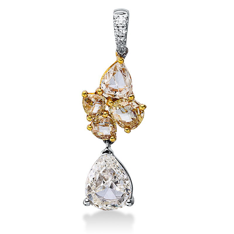 Farbiger Diamant Anhänger