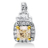Farbiger Diamant Anhänger