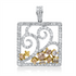 Farbiger Diamant Anhänger